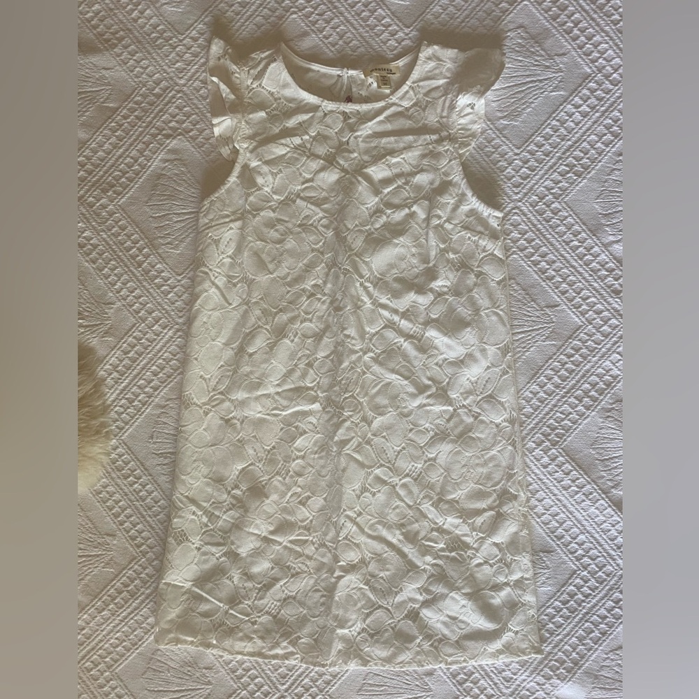 Monteau White Lace Mini Dress